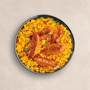 Chicken Strips & Spicy Rice