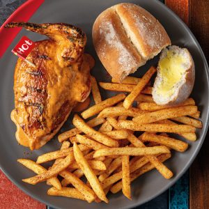 1/4 Chicken, Single Chips & a Nando's Roll