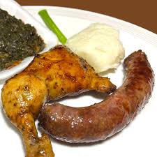 1/4 Chicken, Wors, Pap, Chakalaka and Coslow