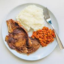Steak, Pap and Salad
